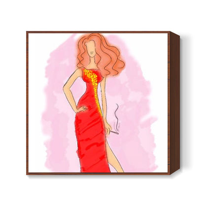 Wear Your Attitude Square Art Prints
