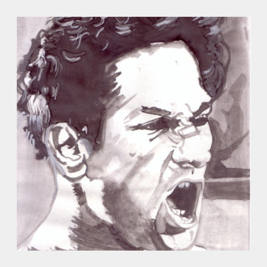 Hollywood actor Robert De Niro is the raging bull Square Art Prints