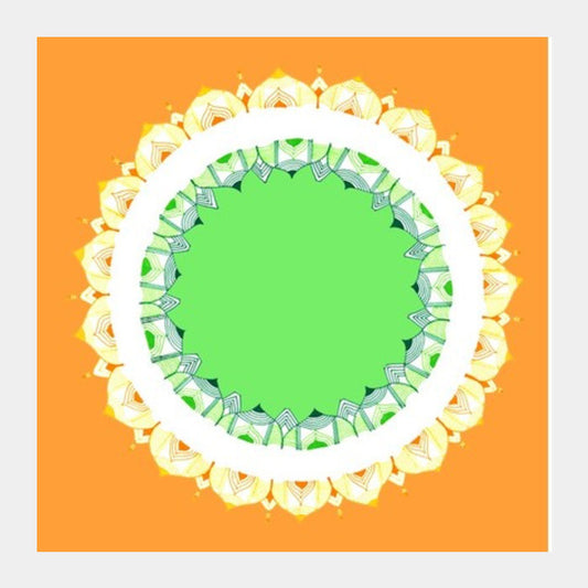 Mandala Art | Republic Day Square Art Prints