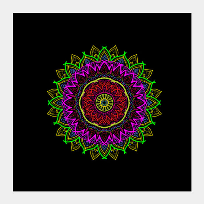 Psychic Mandala Square Art Prints