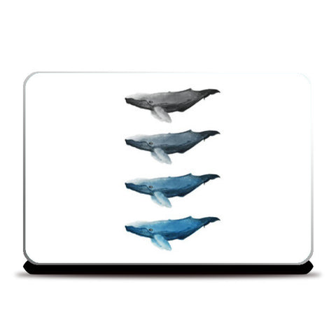 Watercolor Whales  Laptop Skins