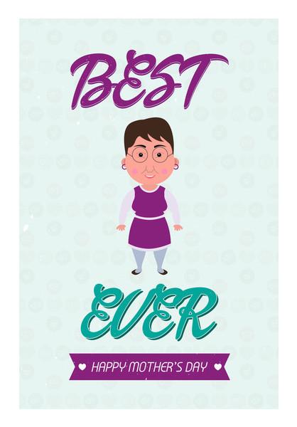 PosterGully Specials, Best Mom Ever Illustration Wall Art