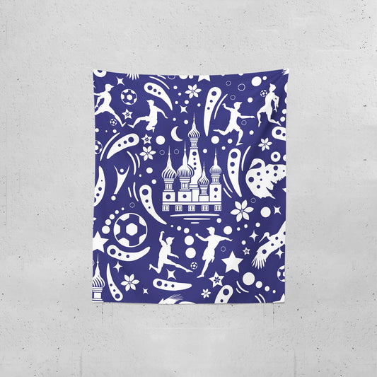 Russia Abstract Art Blue Tapestries | #Footballfan