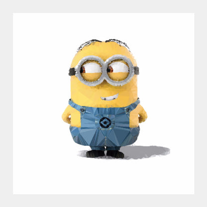 Square Art Prints, donnie minion lowpoly artwork | vinayak chincholkar, - PosterGully