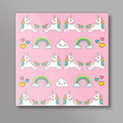 Unicorn Magical World Square Art Prints