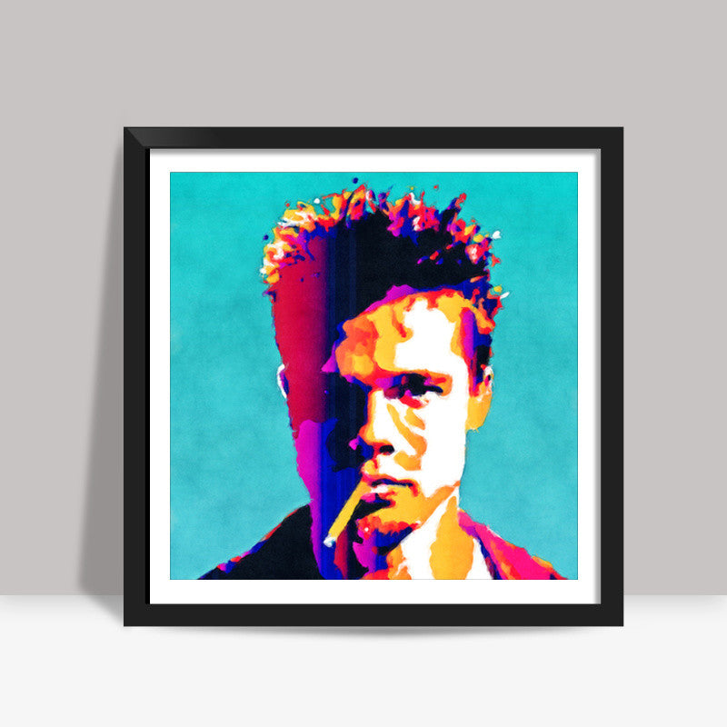 brad pitt Square Art Prints