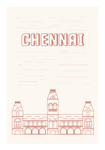 Chennai Line Art Art PosterGully Specials