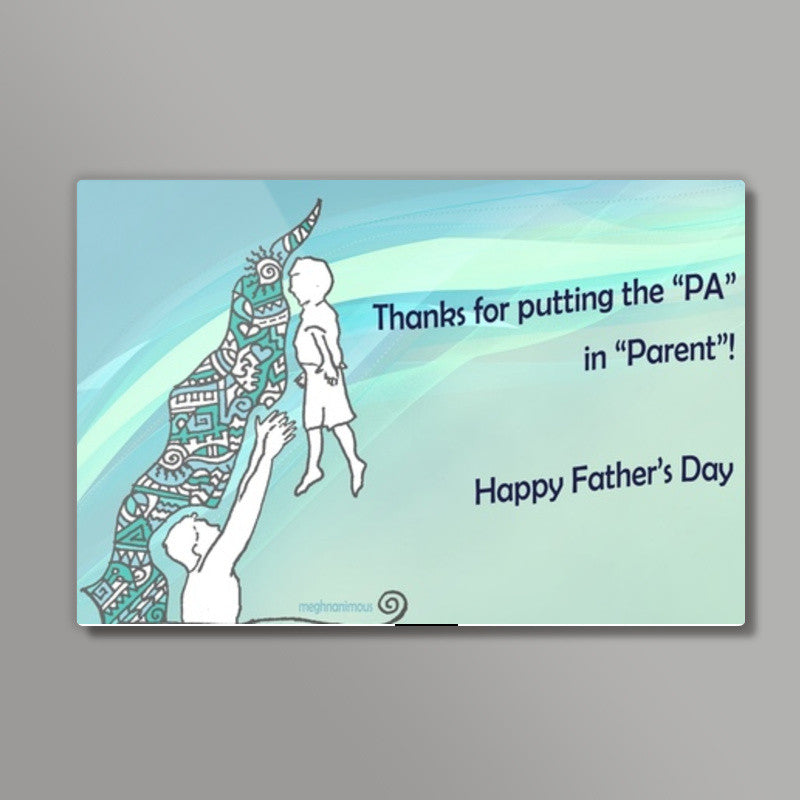 Fathers Day Zenscrawl Wall Art