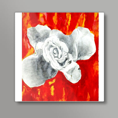 Abstract Rose Square Art Prints