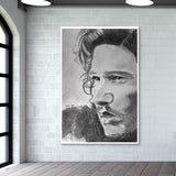 Crows before Hoes Pencil drawing of Jon Snow Wall Art
