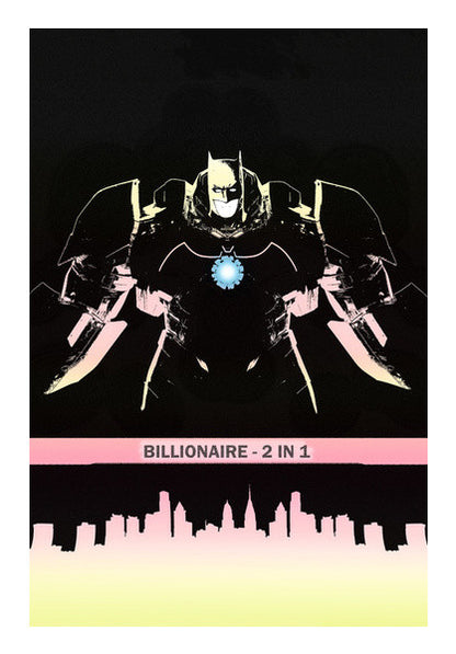 Wall Art, BILLIONAIRE 2 in 1 | Iron Bat Wall Art