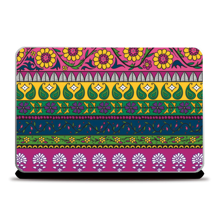 Rustic Madhubani Print Laptop Skins