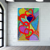 Chain of Hearts Wall Art