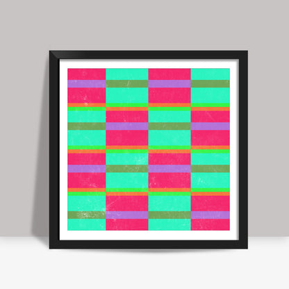 Evermore | Pink Turquoise | Geometric Pattern Square Art Prints