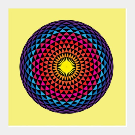 Square Art Prints, ILLUSION-MCLR Square Art Prints