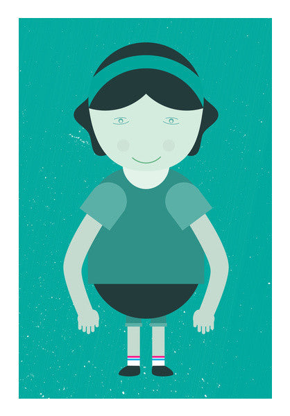 Schoolgirl With Uniform Art PosterGully Specials