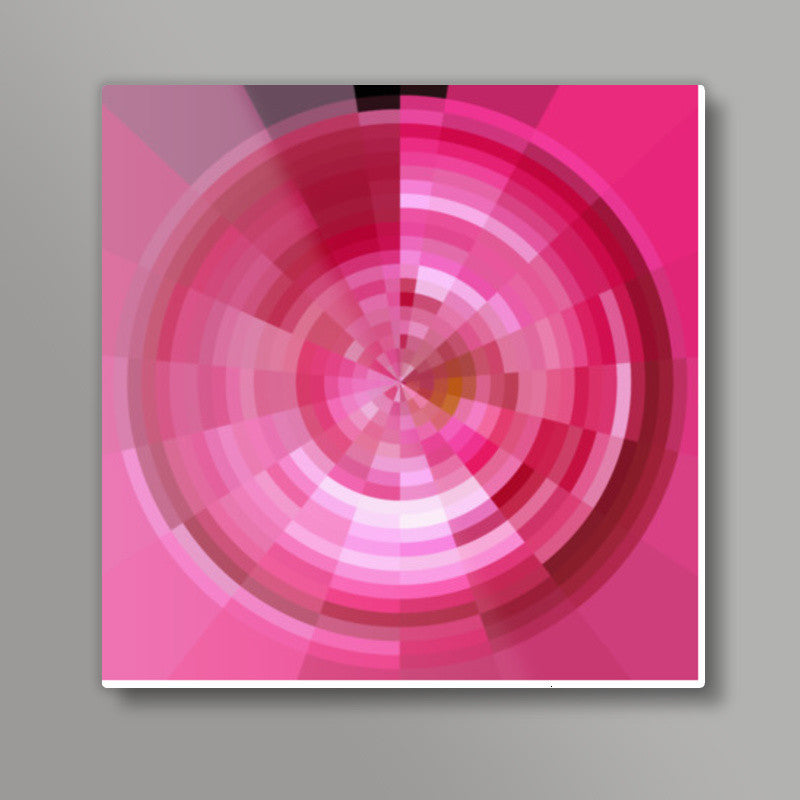 Circular Geometric Abstract Digital Art Design Print Square Art Prints