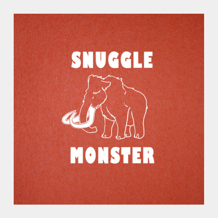 Square Art Prints, Snuggle Monster Square Art Prints