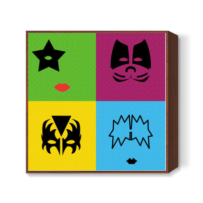 KISS Pop Art Square Art Prints