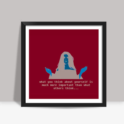 Selena Gomez quote Square Art Prints