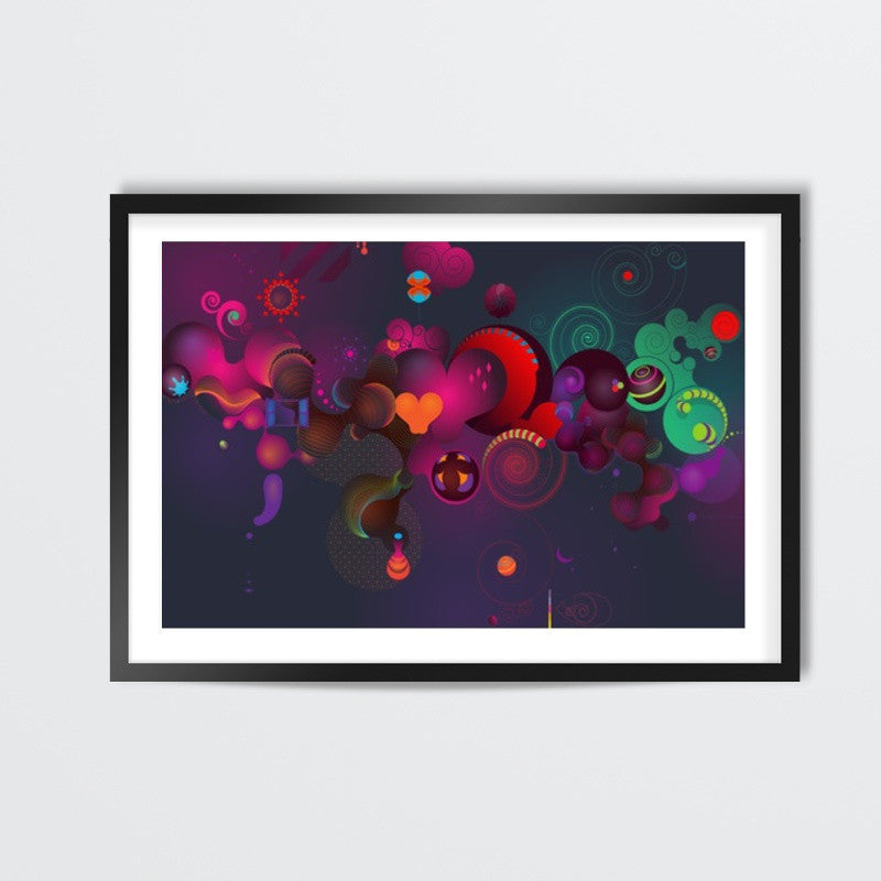 Flying hearts  Wall Art