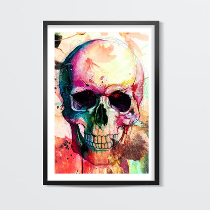 Floral Skull Wall Art