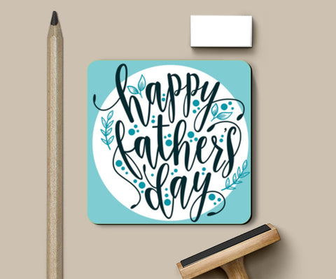 Fathers Day Word Art Coasters