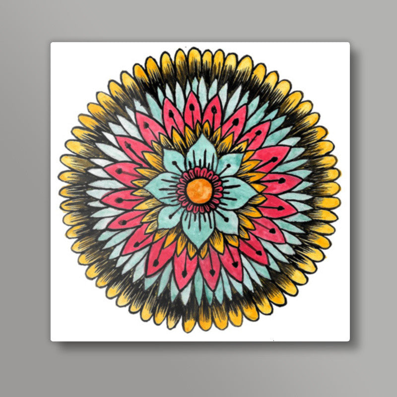 Watercolour Mandala Square Art Prints