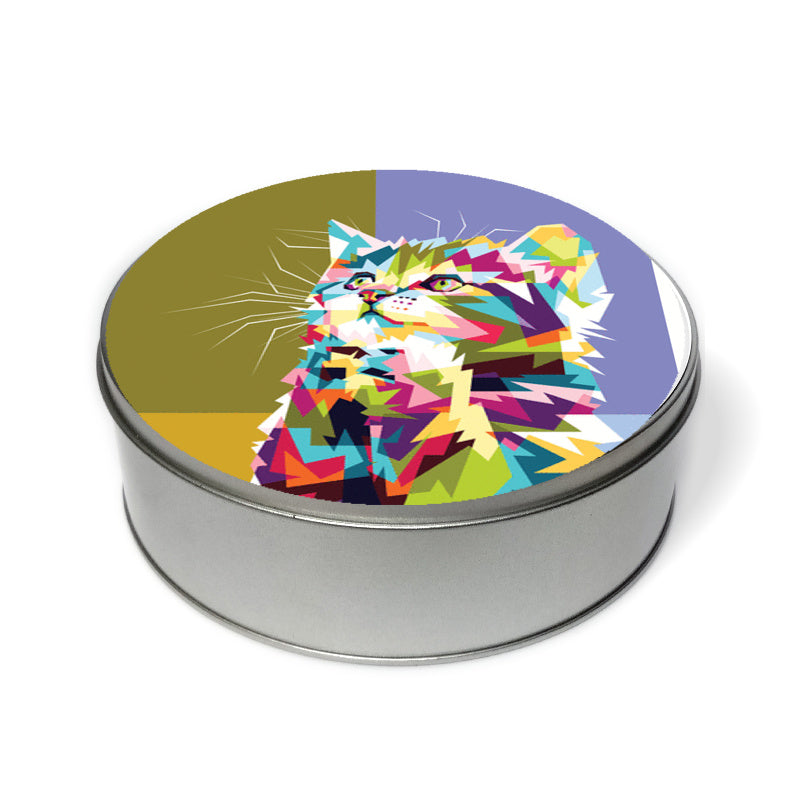 Colorfully Cat Hope Tin Can