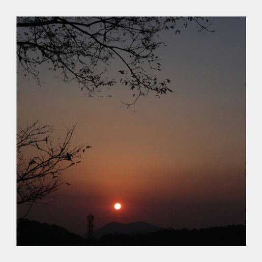 The Kasauli Sunrise Square Art Prints