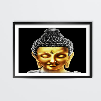 Gautam Buddha Golden Wall Art