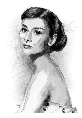 PosterGully Specials, Audrey Hepburn sketch Wall Art