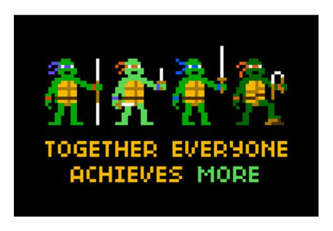 PosterGully Specials, Pixelvana - Together everyone achieves more pixel motivation poster Wall Art