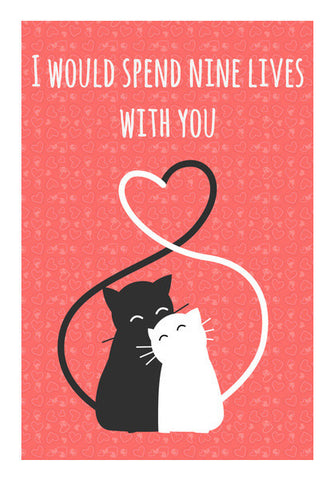 Valentine's Cats Art PosterGully Specials