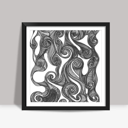 Swirly Whirly Square Art Print Square Art Prints