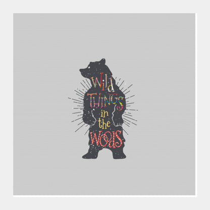 Square Art Prints, Wild Things in the Woods Square Art Prints