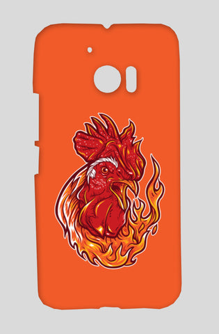 Rooster On Fire HTC Desire Pro Cases