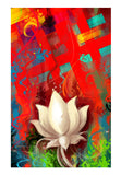 Wall Art, lotus abstract Wall Art | Aniruddha Lele, - PosterGully