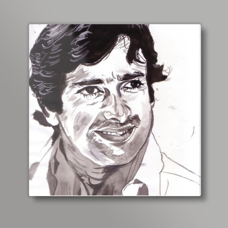 Shashi Kapoor is Bollywoods star gentleman Square Art Prints