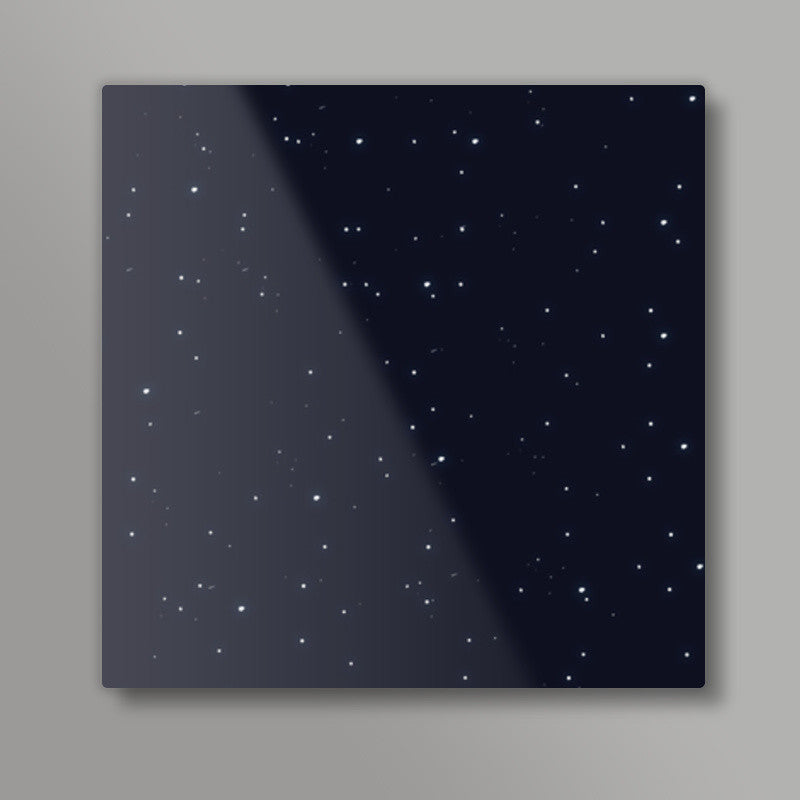 Night stars | Galaxy | Pattern Square Art Prints