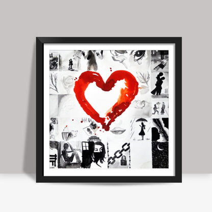 shade of love Square Art Prints