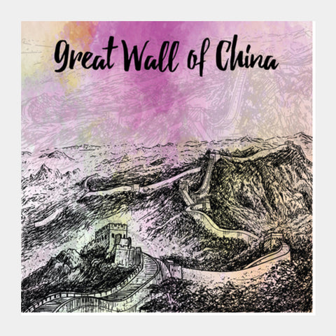 Great Wall of China Square Art Prints