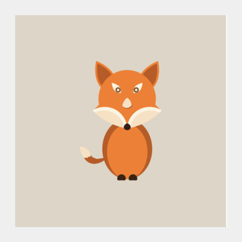 Cute Little Fox Square Art Prints PosterGully Specials