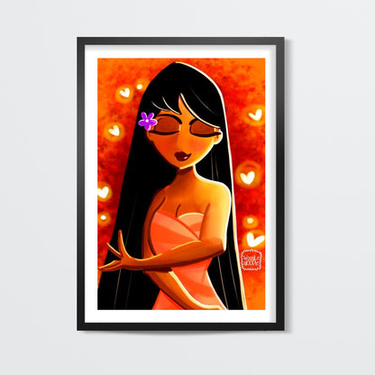 The Fiery Girl Wall Art