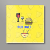 The Food Lover Square Art Prints