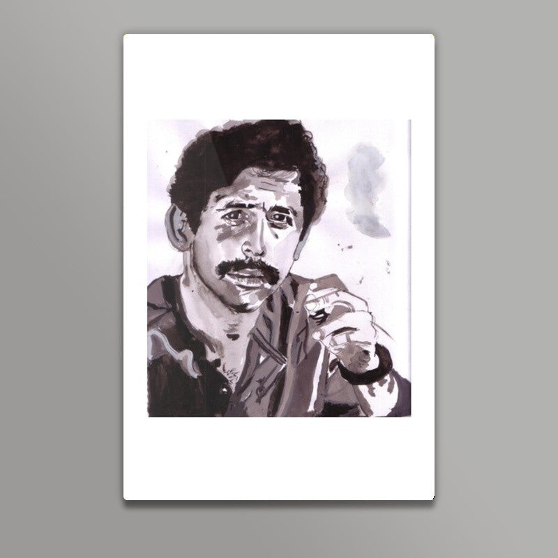 Versatile Bollywood actor Naseeruddin Shah reinvents himself as per the requirements of the character Wall Art
