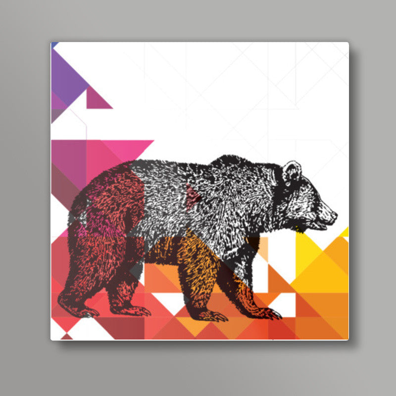 Bear With Me Square Art | Lotta Farber