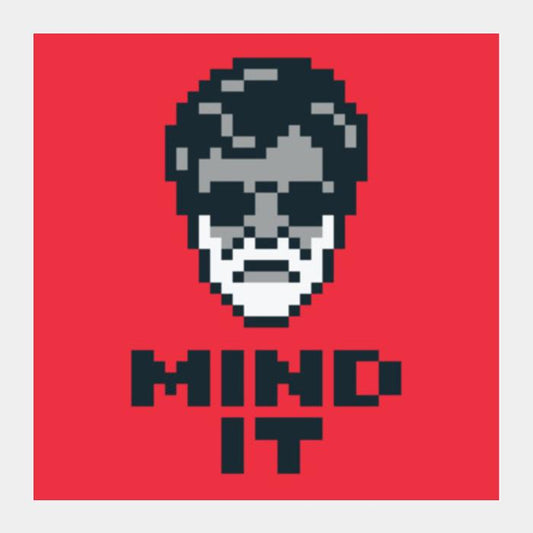 Mind It Pixel Art Square Art Prints PosterGully Specials