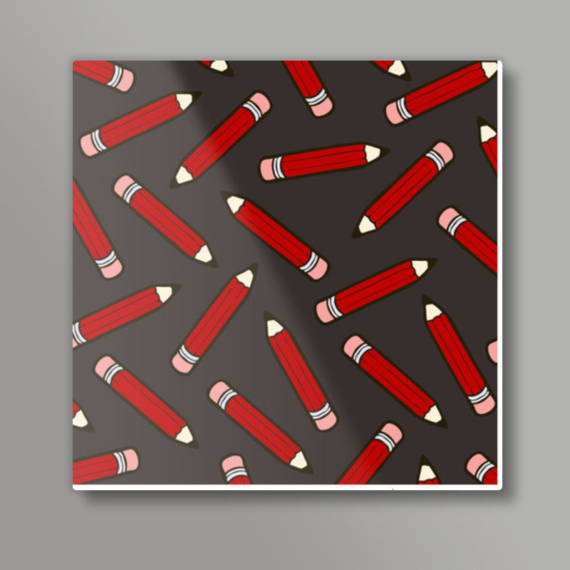 Old Pencil  Square Art Prints