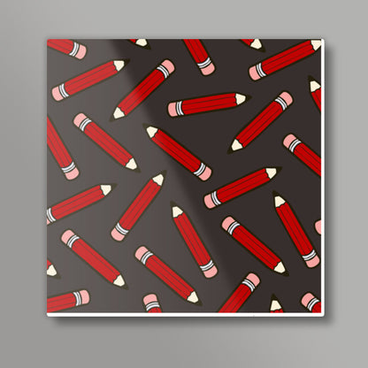 Old Pencil  Square Art Prints